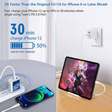 4-Pack 20W USB C Fast Charger Dual Port PD Wall Charger for iPhone iPad Galaxy