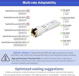 1.25/2.5/5/10G-T Sfp+ To Rj45 Transceiver, Copper Ethernet Module Compatible For Cisco Sfp-10G-T-S, Mikrotik S+Rj10, Ubiquiti Uf-Rj45-10G, Netgear Axm765, Netgear, Tp-Link, Fortinet, 30M,1 Pcs