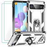 Google Pixel 6a Case with Tempered Glass Screen Protector