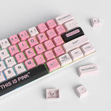Cute Pbt Xda Keycaps 144 Keys Pink Heart Custom Keycaps 75 Percent Keyboard Ke