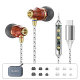 Kbear Kw1 Usb Type C Headphones In Ear Earphones With Mic And Volume Control,