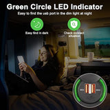 Rv Usb Outlet Wall Mount 12V-24V Quick Charge 3.0 Dual Usb A Car Charger Power Socket With Cap For Cars Bus Rv Boat Automotive Marine Atv Truck