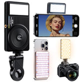 129 Led Double Side Magnetic Selfie Light For Iphone, 3000 Mah Rechargeable Phone Fill Light Clip, Adjusted 3 Light Modes For Phone Iphone Android Ipad Laptop For Makeup Tiktok Selfie Vlog