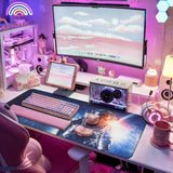 X-Large Gaming Mouse Pad Extended Xl Long Mousepad With Use Soft Silk Fluid Fabric & Nonslip Rubber Base Computer Keyboard Mouse Mat For Company Office Gamer,31.5X15.75Inch