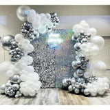 White & Silver Balloon Garland Kit β 153pcs for Party, Wedding, Baby Shower and Birthday