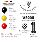 134PCS Race Car Balloon Garland Kit - Racing Theme Birthday Party Decorations