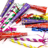 50 Pcs Happy New Year 2026 Noise Makers Gold Black Silver Party Set