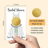 50 Pack Bridal Shower Scratch Off Cards, Find Bouquet Scratch Cards For Lottery Games Group Games Family Activity, Funny Raffle Tickets For Engagement, Bridal Shower Activity And Idea