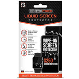 BREAK FREE Liquid Glass Screen Protector With $250 Coverage | Wipe On Scratch and Shatter Resistant Nano Protection for All Phones Tablets and Smart Watches - Universal Compatibility
