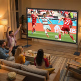 120Inch Outdoor Projector Screen With Stand: 16:9 4K Hd Portable Projector Screen Outdoor Indoor - Front/Rear Movie Screen With Carry Bag, Sandbag - Projection Screen For Backyard, Camping, Theater