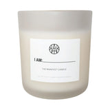 Manifest Candle - Includes Manifestation Booklet, Crackling Wooden Wick - Personalize And Write Your Manifestation - Create Your Destiny