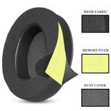 Replacement Earpads Ear Cushions Compatible With Hyperx Cloud 1/2/3/Pro/Core/Alpha/Alpha S/Alpha Pro/Flight/Flight S/Stinger/Stinger S, Cloudx Stinger/Stinger Core/Flight Headset-Black