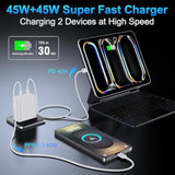 45W Usb-C Super Fast Charger With 10Ft Usb C Cable For Iphone 17 16 15 Pro Max/17 16 15 Pro/17 16 15/Air, 16 15 Plus, Samsung Galaxy S25 Ultra/S25+/S25/S24/S23 Ultra/S23+/S22 Ultra/S22+/S20 Ultra
