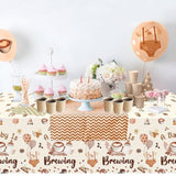 3pcs “A Baby Is Brewing” Coffee Theme Tablecloths for Baby Shower