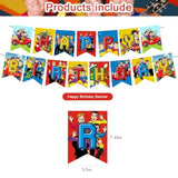 Birthday Decorations, Party Supplies Include Happy Birthday Banner, Cake Topper And Cupcake Toppers, Balloons For Kids Party Decor