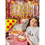 17 Pcs Pizza Party Decoration Pizza Party Favors Pizza Party Supplies Pizza Party Birthday Decoration Pizza Balloon Slice Pizza Kids Party Balloons