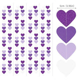 Purple Party Decoration Heart-Garland - 52Ft Purple Lavender White Streamers Birthday Banner Baby Bridal Shower Wedding Engagement Bachelorette Graduation Decorations