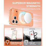 For Iphone 17 Pro Max Case For Women, Compatible With Magsafe, Clear Glitter Shockproof Protective Case, Anti-Yellowing, With Screen Protector & 3 Diamond Camera Lens Covers 6.9", Sparkle Clear