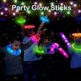 12pcs Glow Sticks Party Favors Glow in Dark Necklaces Bracelets for Kids