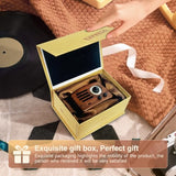 Portable Bluetooth Speaker, OTR Wood Vintage Small Wireless Speaker, FM Radio with Antenna AUX, 10h+ Long Playtime, High Fidelity Stereo Audio with