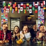 3 Pcs International Country Flag World Porch Banner Back to School