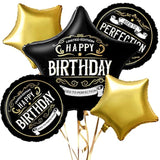 Happy Birthday Decorations For Men?Black And Gold Better With Age Foil Balloon?Adult Birthday Party Decorations