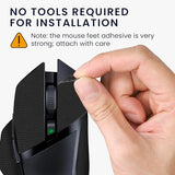 Mouse Grip Tape Compatible With Razer Basilisk X Hyper Speed Grip Tape - Non-Slip Faux Leather - Black
