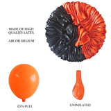 Basketball Decorations - 132 Pcs Sports Party Supplies, Black & Orange Latex Balloon Arch Kit For Baby Shower, Birthday Parties