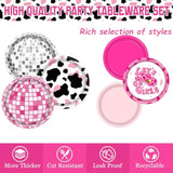 131PCS Cowgirl Birthday Party Supplies Set, Plates, Napkins, Cups & Decor for 24 Guests