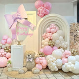 Pink & White Balloon Arch Kit: Pastel Party Decor
