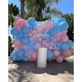 134Pcs Pink and Blue Balloon Garland Arch Kit (No Box)