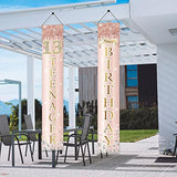 10Th Birthday Door Banner Decorations For Girls, Pink Rose Gold Double