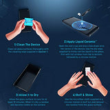 Glass Screen Protector Scratch and Shatter Resistant Wipe On Nano Protection for All Phones Tablets Smart Watches for Up To 4 Devices - Bottle