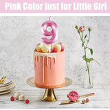 9Th Birthday Decoration For Girl - Sash, Rhinestone Crown, Cake Topper, Foil Balloon - Party Supplies (Rose)