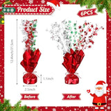 8-Pack Metallic Foil Spray Star Table Centerpieces for Holiday and Party Decor