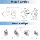 Replacement Tips For Bose Earbuds (Sml 3 Pairs Black) Washable Silicone For Quietcomfort Noise Cancelling