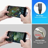 Usb C To Usb C Cable Right Angle 100W 0.6Ft, Usb 3.2 Gen2X2 20Gbps Data Transf