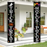 Halloween Decorations Outdoor Trick or Treat Happy Halloween Banner Porch Sign Decor