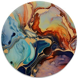 Vibrant Fluid Art Masterpiece Mouse Pad - Transform Your Desk Into A Gallery, Stitched Edges Non-Slip Rubber Base Mouse Pads For Computers Laptop