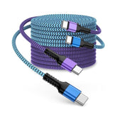 iPhone 15/16 Fast Charger Cable 10Ft Braided Type C to C for Apple & Android