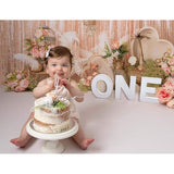 Wooden One Letter Sign For 1St Birthday - Wooden One Table Centerpieces, 1St Birthday Decorations, One Standing Letters For 1St Birthday, First Birthday Photo Shoot Prop