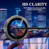 (2 Set For Samsung Galaxy Tab A9 Camera Lens Protector, Scratch-Resistant Hd Clarity Ultra-Thin 9H Tempered Glass With Aluminum Edging, Individual Metal Lens Cover (Black)