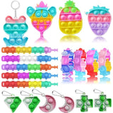 117 Pcs Party Favors For Kids 4-8 8-12, Pop Fidget Toys, Treasure Box Toys For Classroom Prizes, Pinata Filler Goodie Bag Stuffers, Treasure Chest, Prize Box Toys For Boys Girls