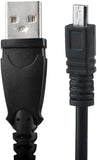 Black 3ft USB Data Charger Cable for Nikon Coolpix S2600 S2500 S3000 S3200 S4300 S6100,Cables