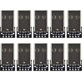 10Pcs Usb Type A Male Breakout Board Adapter 4 Pin 2.54Mm Pitch Breakout Adapt