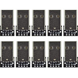 10Pcs Usb Type A Male Breakout Board Adapter 4 Pin 2.54Mm Pitch Breakout Adapt