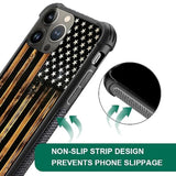 Case For Iphone 15,Luxury Pattern Design Shockproof Rugged Cover,Cases For Man Woman-Classic Wood Grain Old Flag