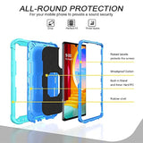 Phone Case For Lg Velvet 5G/Lgvelvet Verizon G5 Uw T-Mobile 2020 Cover With Ring Holder Stand Shockproof Hard Full Body Heavy Duty Cell Accessories Lm G900Um 4G Tmobile Women Men Black+Black