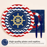 200Pcs Nautical Anchor Party Supplies for Baby Shower, Serves 50