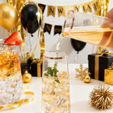 24 Pack Rose Gold Plastic Champagne Flutes - 9 Oz Disposable Champagne Glasses - Stemless Mimosa Glass For Parties & Weddings & Birthdays